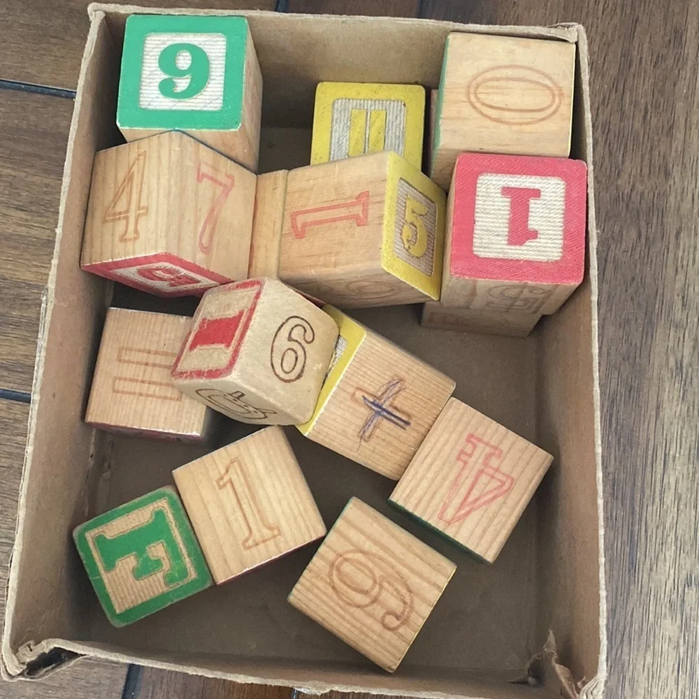 Playschool vintage wood blocks